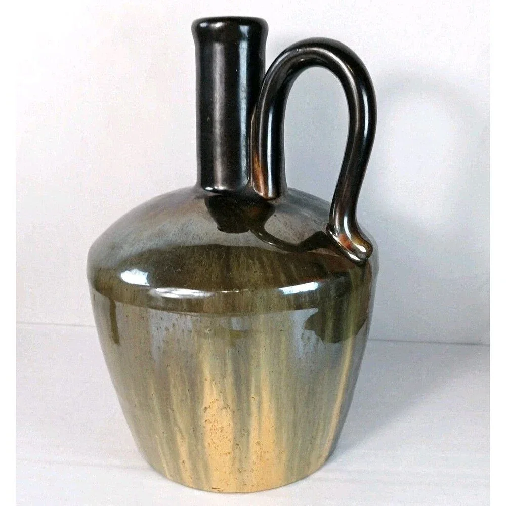 Antique Fulper Pottery Musical Ceramic Jug How Dry I Am Prohibition 1920s Works